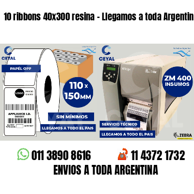 10 ribbons 40x300 resina - Llegamos a toda Argentina