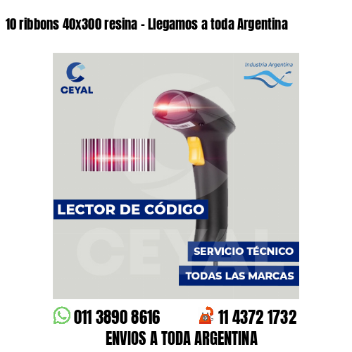 10 ribbons 40x300 resina - Llegamos a toda Argentina