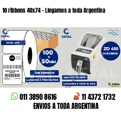 10 ribbons 40x74 - Llegamos a toda Argentina