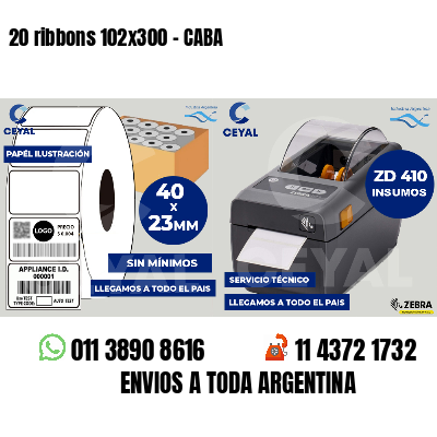20 ribbons 102x300 - CABA