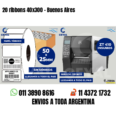 20 ribbons 40x300 - Buenos Aires