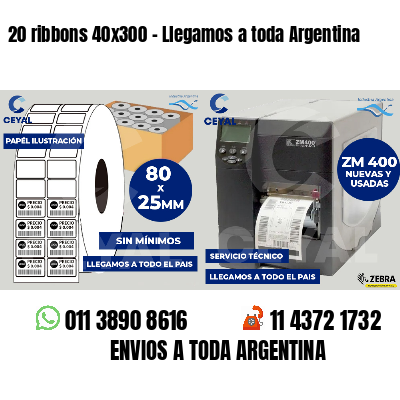 20 ribbons 40x300 - Llegamos a toda Argentina