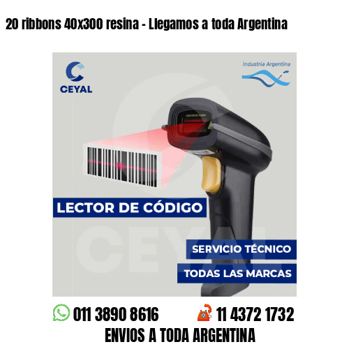 20 ribbons 40x300 resina - Llegamos a toda Argentina