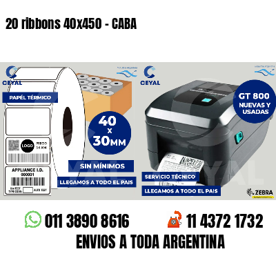 20 ribbons 40x450 - CABA