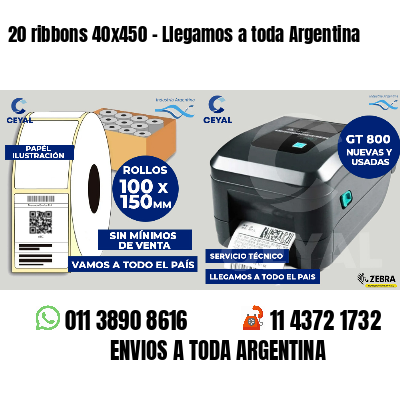 20 ribbons 40x450 - Llegamos a toda Argentina