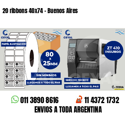 20 ribbons 40x74 - Buenos Aires