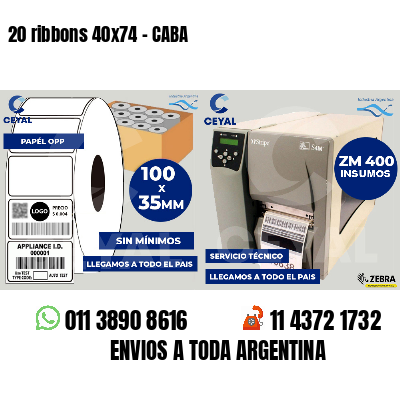20 ribbons 40x74 - CABA