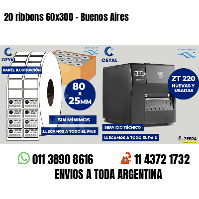 20 ribbons 60x300 - Buenos Aires