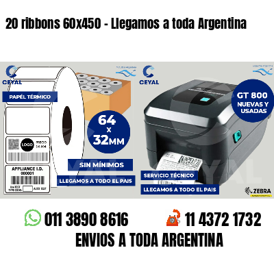20 ribbons 60x450 - Llegamos a toda Argentina