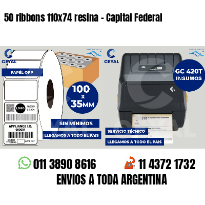 50 ribbons 110x74 resina - Capital Federal