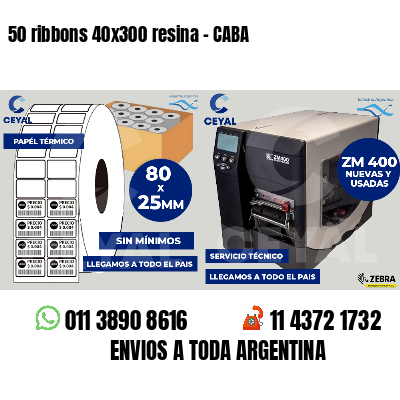 50 ribbons 40x300 resina - CABA