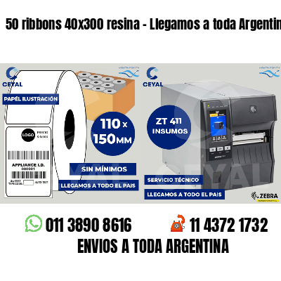 50 ribbons 40x300 resina - Llegamos a toda Argentina