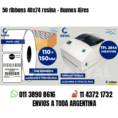 50 ribbons 40x74 resina - Buenos Aires