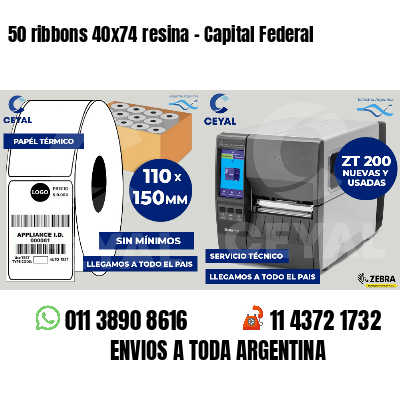 50 ribbons 40x74 resina - Capital Federal