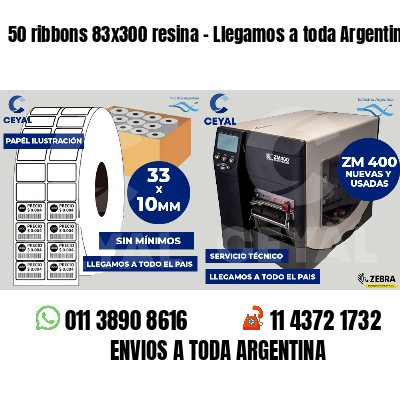 50 ribbons 83x300 resina - Llegamos a toda Argentina