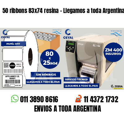50 ribbons 83x74 resina - Llegamos a toda Argentina