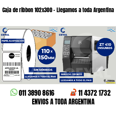 Caja de ribbon 102x300 - Llegamos a toda Argentina