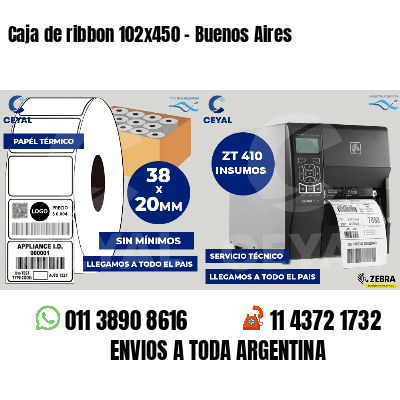 Caja de ribbon 102x450 - Buenos Aires