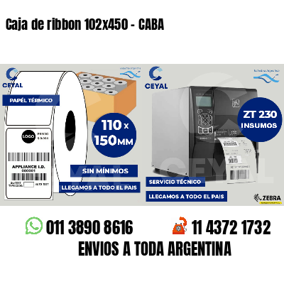 Caja de ribbon 102x450 - CABA