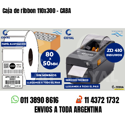 Caja de ribbon 110x300 - CABA