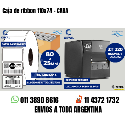Caja de ribbon 110x74 - CABA