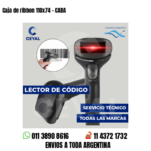 Caja de ribbon 110x74 - CABA