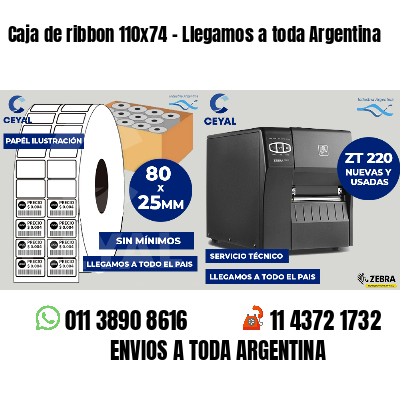 Caja de ribbon 110x74 - Llegamos a toda Argentina
