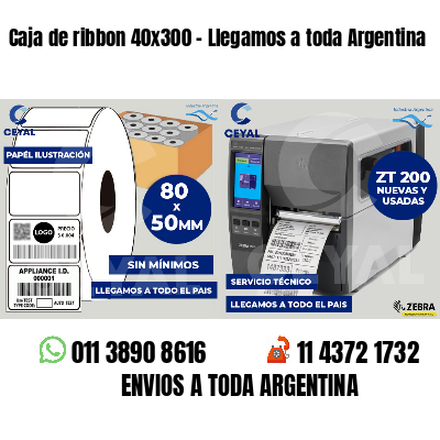 Caja de ribbon 40x300 - Llegamos a toda Argentina