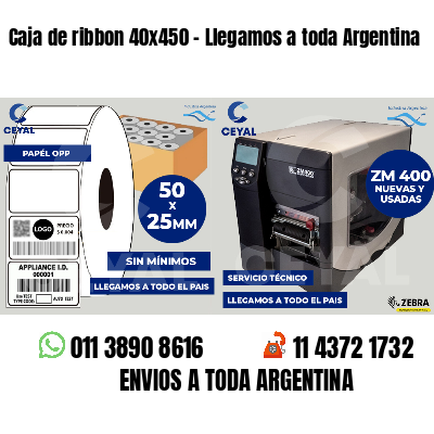 Caja de ribbon 40x450 - Llegamos a toda Argentina