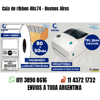 Caja de ribbon 40x74 - Buenos Aires
