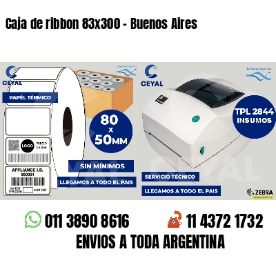 Caja de ribbon 83x300 - Buenos Aires