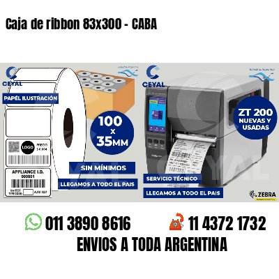 Caja de ribbon 83x300 - CABA