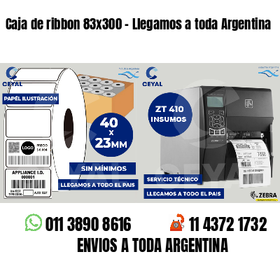 Caja de ribbon 83x300 - Llegamos a toda Argentina