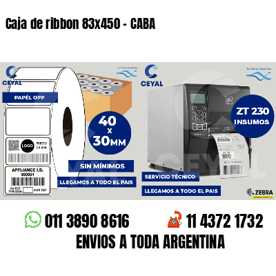 Caja de ribbon 83x450 - CABA