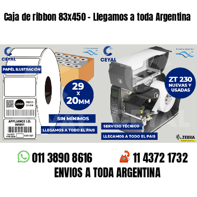 Caja de ribbon 83x450 - Llegamos a toda Argentina
