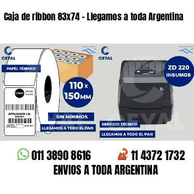 Caja de ribbon 83x74 - Llegamos a toda Argentina