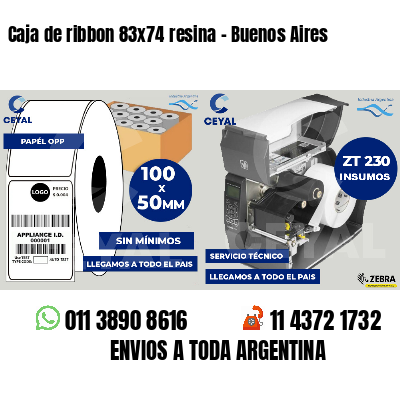 Caja de ribbon 83x74 resina - Buenos Aires