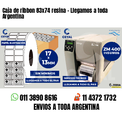 Caja de ribbon 83x74 resina - Llegamos a toda Argentina