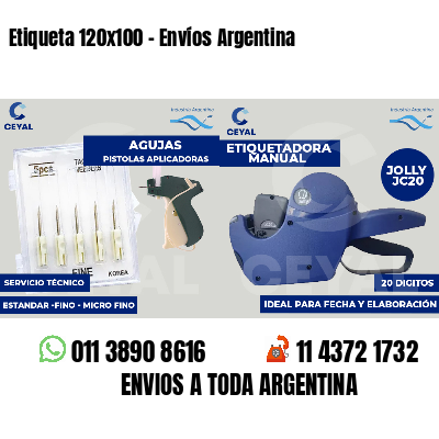 Etiqueta 120x100 - Envíos Argentina
