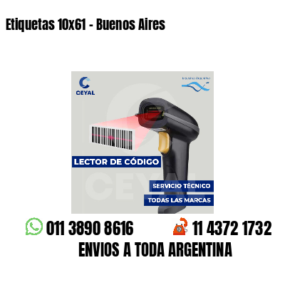 Etiquetas 10x61 - Buenos Aires