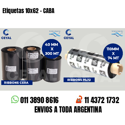 Etiquetas 10x62 - CABA