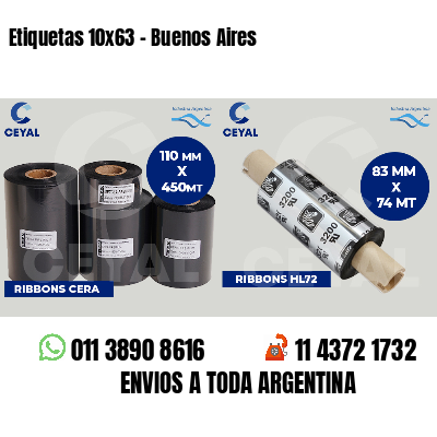 Etiquetas 10x63 - Buenos Aires