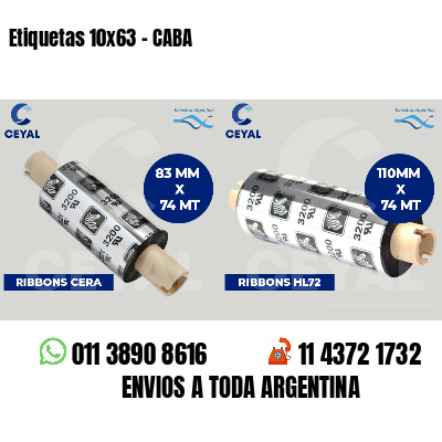 Etiquetas 10x63 - CABA