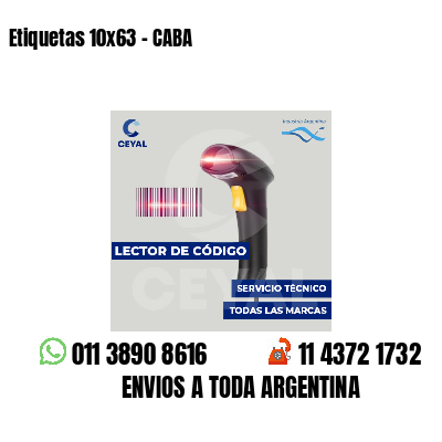 Etiquetas 10x63 - CABA