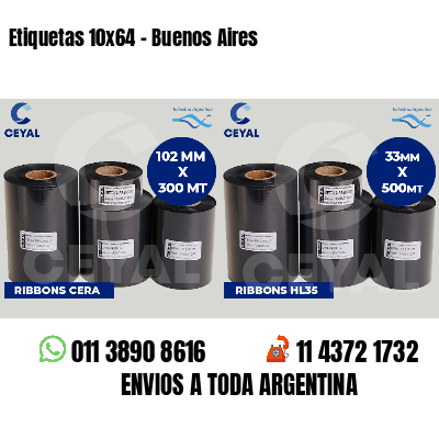 Etiquetas 10x64 - Buenos Aires
