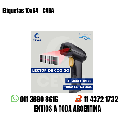 Etiquetas 10x64 - CABA