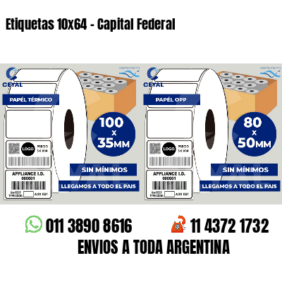 Etiquetas 10×64 – Capital Federal