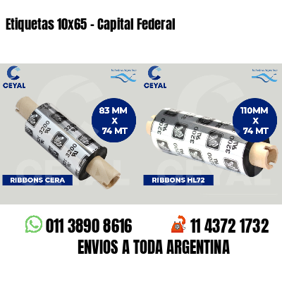 Etiquetas 10x65 - Capital Federal