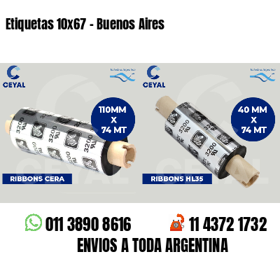 Etiquetas 10x67 - Buenos Aires