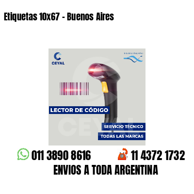 Etiquetas 10x67 - Buenos Aires